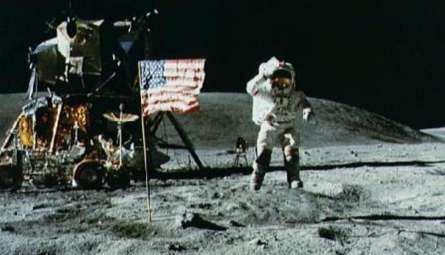 The U.S. achieves the first moon landing
