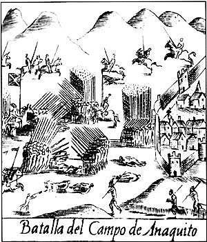 Gonzalo Pizarro vence en la batalla de Iñaquito al virrey Núñez de Vela