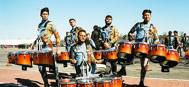 Marched Broken City Percussion 2023 in California