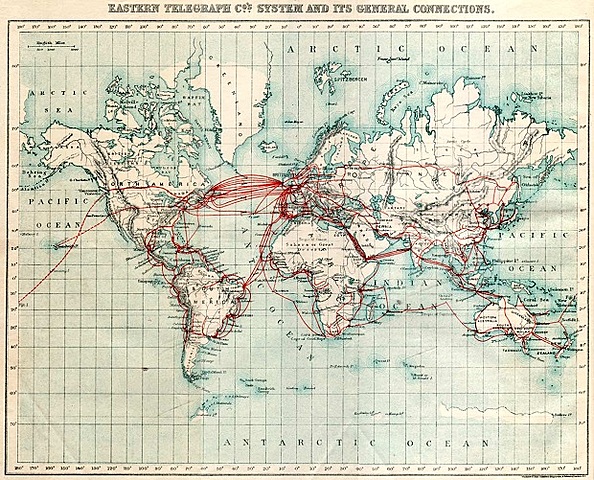 El cable del telégrafo atravesó el océano