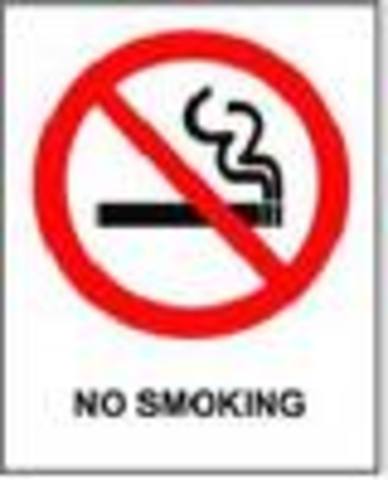 Smoking is banned from United Kingdom's public places.