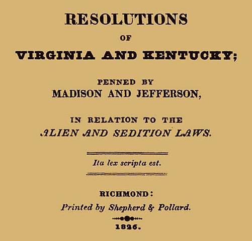 Kentucky and Virginia Resolutions
