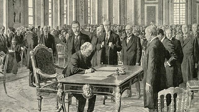 Treaty of Versailles is signed