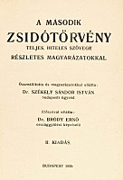 II. Zsidótörvény