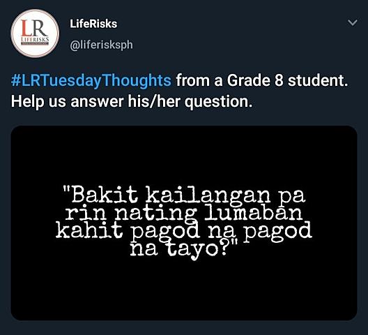 #LRTuesdayThoughts launched