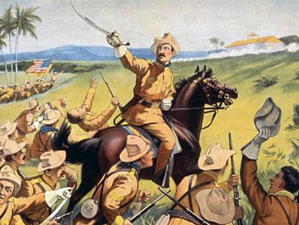 The U.S. declares war on Spain