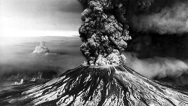 Mount Saint Helens Erupts