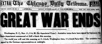 End of World War I