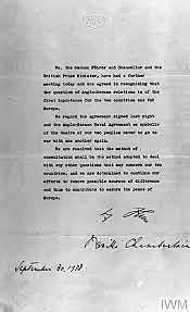 September 1938 - Signing of the Munich Agreement