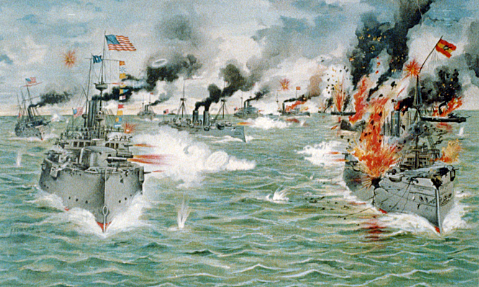 Destruction of Spanish Fleet in Cuba