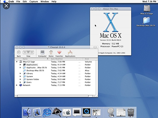 Mac OS X 10.0 (Cheetah)