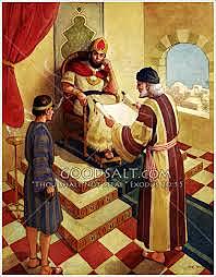 Hiram helps Solomon by giving him supplies