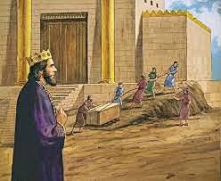 Solomon builds the temple