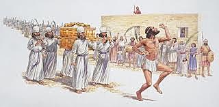The ark in brought to Jerusalem