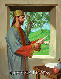 David Writes Psalm 23