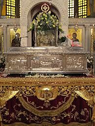 1978 μ.Χ Το 1978 τα λείψανα του Αγίου επέστεψαν από το Αββαείο του Αγίου Λαυρεντίου στο Κάμπο της Ιταλίας.