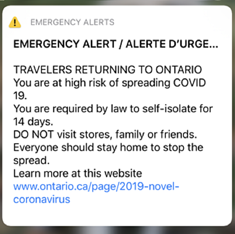 Emergency alert!