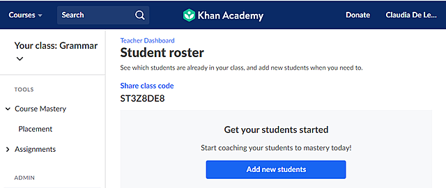 Video lectures in Khan Academy frees teacher time in class.