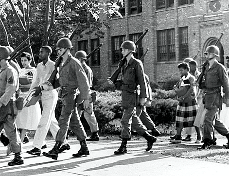 Eisenhower sends in Federal Troops