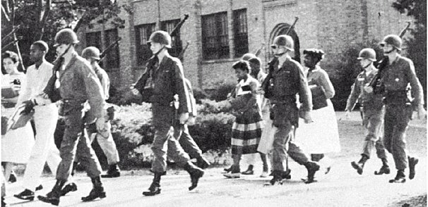 Eisenhower sends in Federal troops