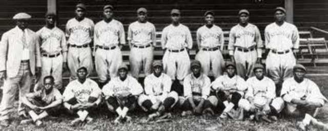 The first all black profesional baseball team