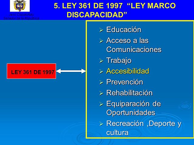 LEY  361- Congreso de la republica de Colombia