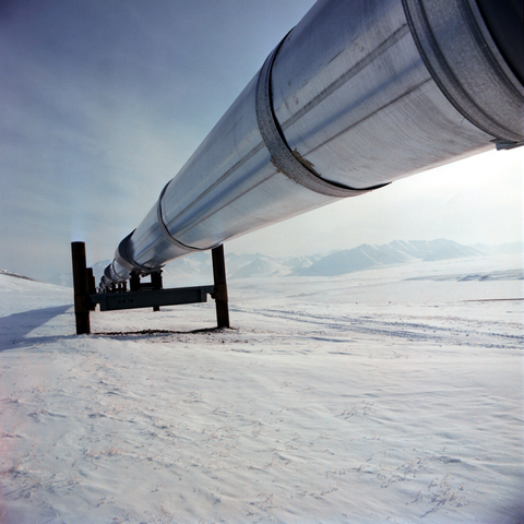 The Alaskan pipeline was completed