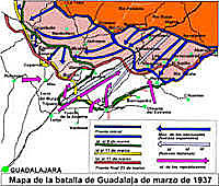 Las fuerzas republicanas derrotan a las tropas italianas en la batalla de Guadalajara.