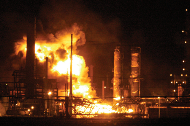 •The Phillips 66 Chemical Complex in Houston, Texas has a series of explosions and fires