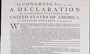 Declaration of Independence signed into effect.