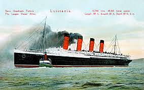 The sinking of the Lusitania