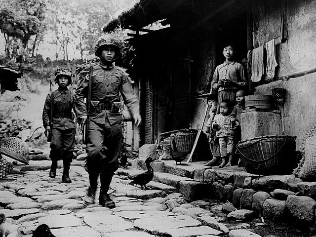 Japan invades China, initiating World War II in the Pacific.