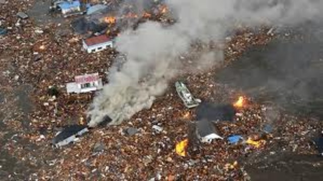 Japan gets hit with a 9.1 earthquake and tsunami