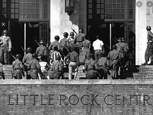 Eisenhower sends in Federal Troops