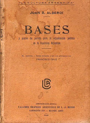 Bases para administración de la república 1853