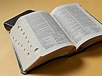 Morning scripture study.