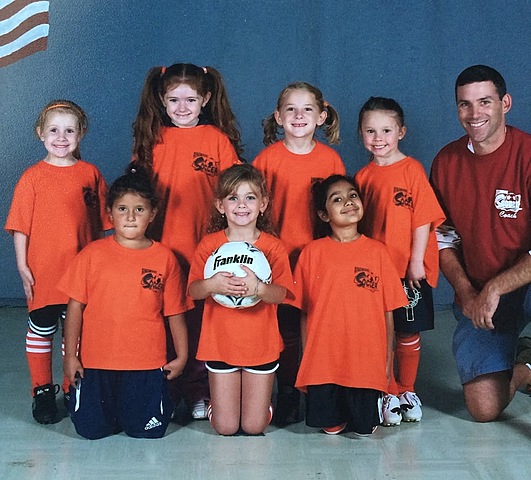 I first played soccer in Kindergarten