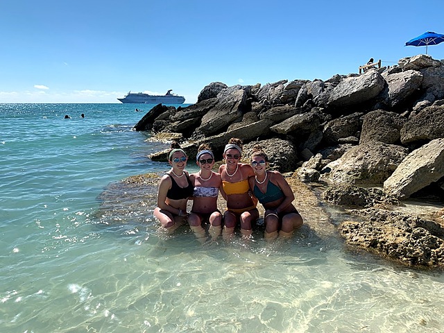 Went on a cruise with my friends