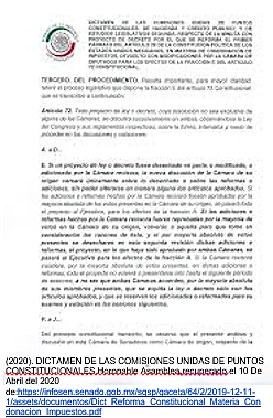 Reforma al artículo 72 Constitucional.