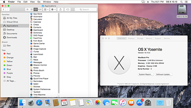 Mac  OS 10.10 (Yosemite)