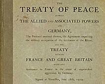 Firma del tratado de Versalles.