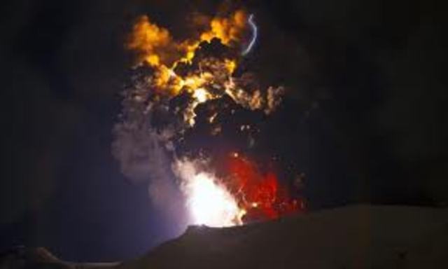 Volcano erupt at London