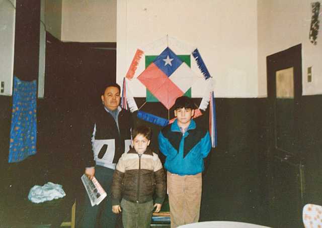 Nos vamos a elevar volantín con mi Viejo bello