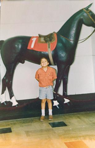 En las carreras de caballo