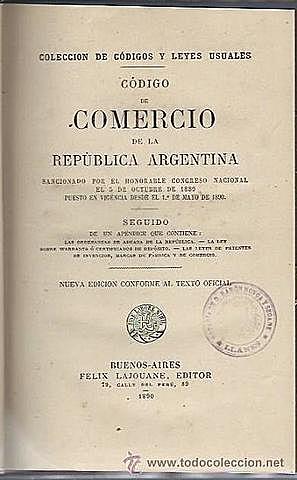 Sanción del Código de Comercio