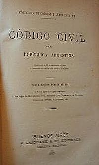Sanción del Código Civil