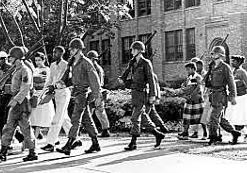 Eisenhower sends in Federal Troops