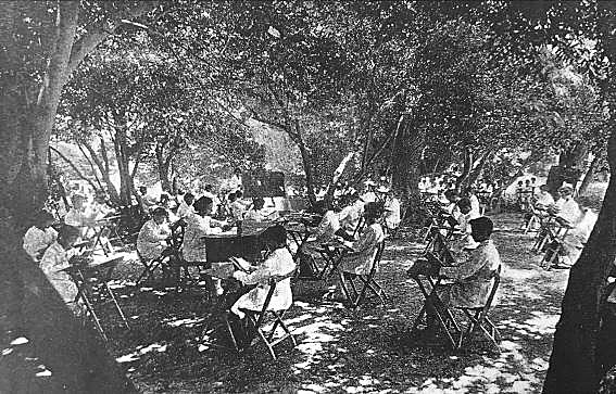 Se crearon las Escuelas al Aire Libre para niños débiles