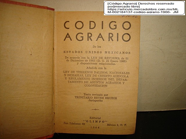 Reforma de Código Agrario