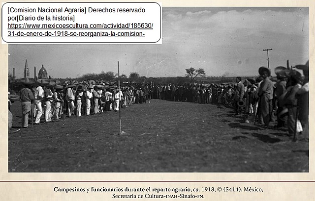 Surgimiento instituciones agrarias de gran importancia